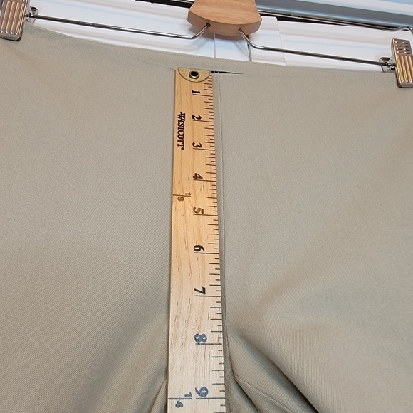 ELIE TAHARI Juliette Long Skinny Stretch Twill Pant Khaki Women's Sz 0 Old Money - Picture 14 of 16